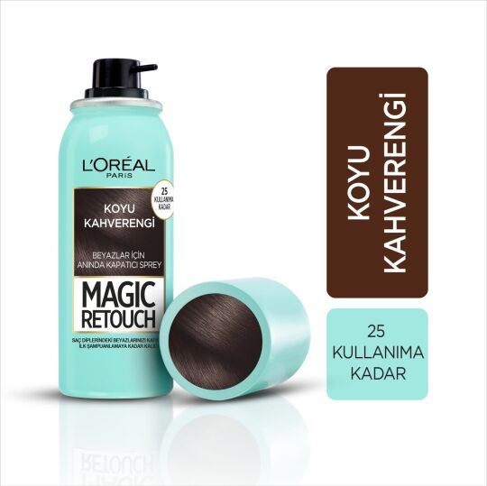 L'Oréal Paris Magic Retouch Beyaz Dipleri Kapatıcı Sprey - Koyu Kahverengi - 2