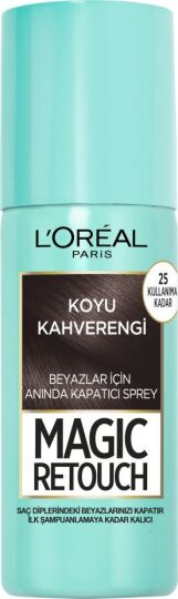 L'Oréal Paris Magic Retouch Beyaz Dipleri Kapatıcı Sprey - Koyu Kahverengi - 4