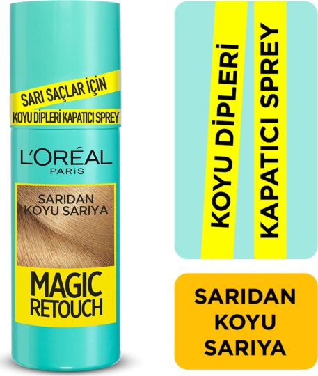 L'Oréal Paris Magic Retouch Koyu Dipleri Kapatıcı Sprey - Sarıdan Koyu Sarıya
