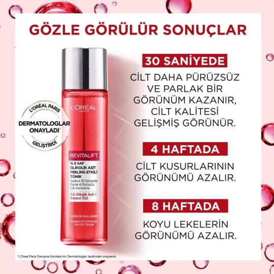 L'oréal Paris Revitalift %5 Saf Glikolik Asit Peeling Etkili Tonik - 3