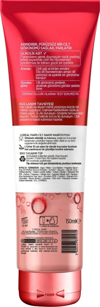 L'Oréal Paris Revitalift Cilt Yenileme Etkili  Temizleme Jeli 150 Ml- Glikolik Asit - 4