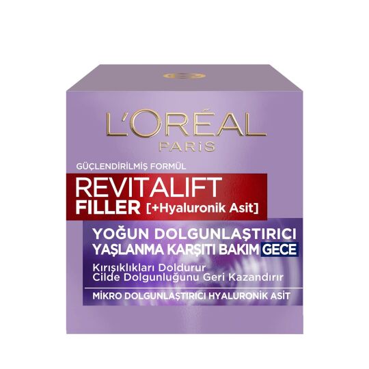 L'Oréal Paris Revitalift Filler Yoğun Dolgunlaştırıcı Yaşlanma Karşıtı Gece Kremi Hyaluronik Asit - 2