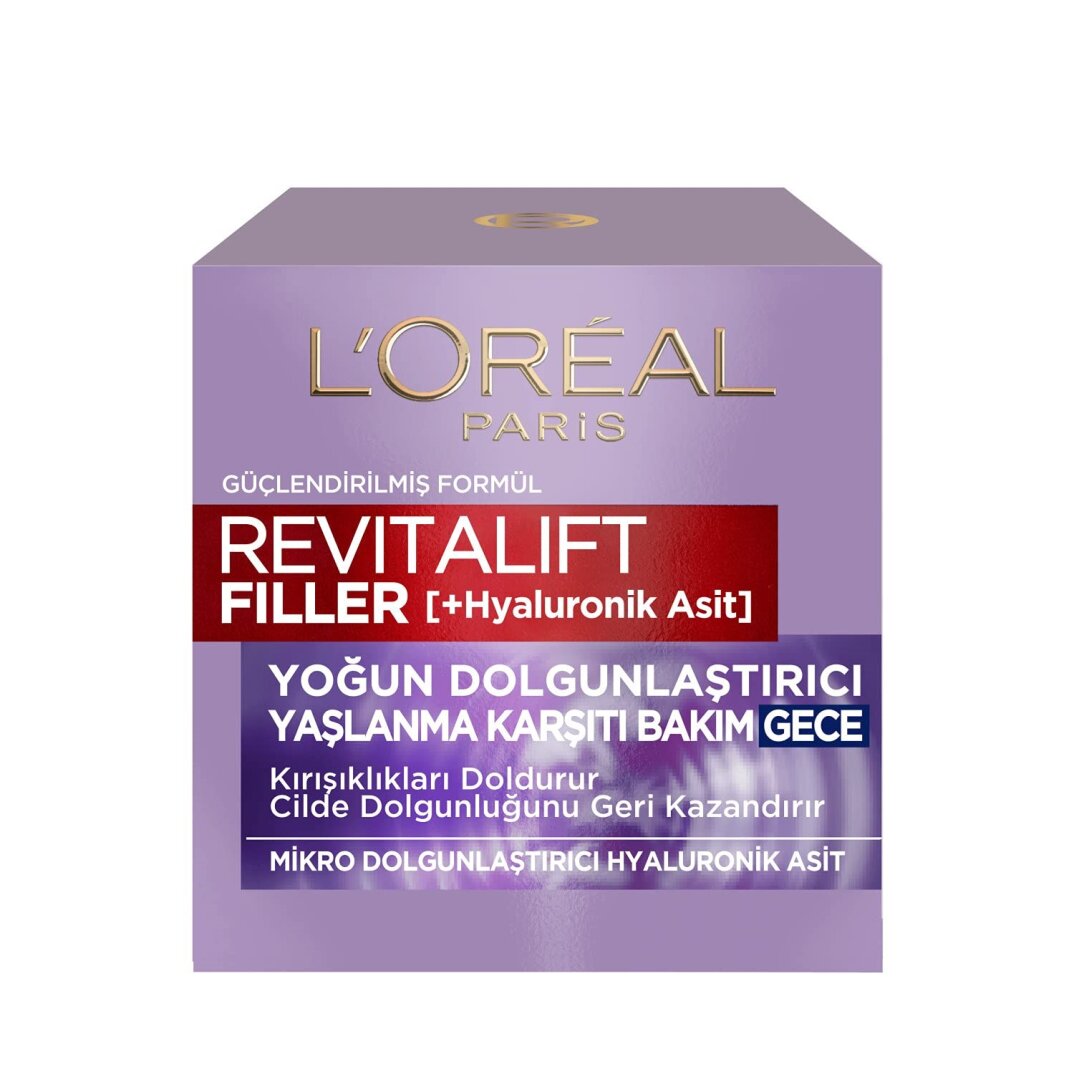 L'Oréal Paris Revitalift Filler Yoğun Dolgunlaştırıcı Yaşlanma Karşıtı Gece Kremi Hyaluronik Asit - 2