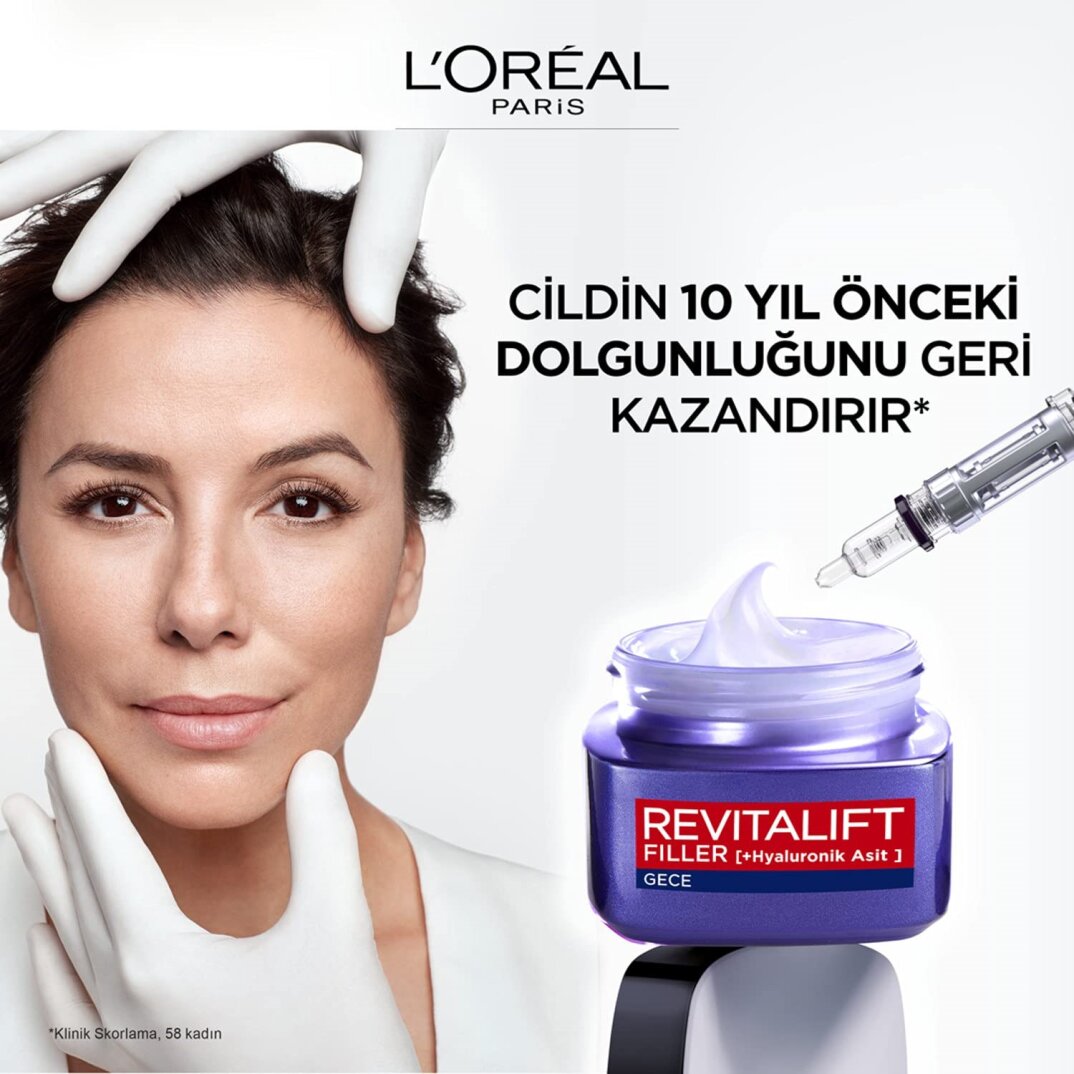 L'Oréal Paris Revitalift Filler Yoğun Dolgunlaştırıcı Yaşlanma Karşıtı Gece Kremi Hyaluronik Asit - 5
