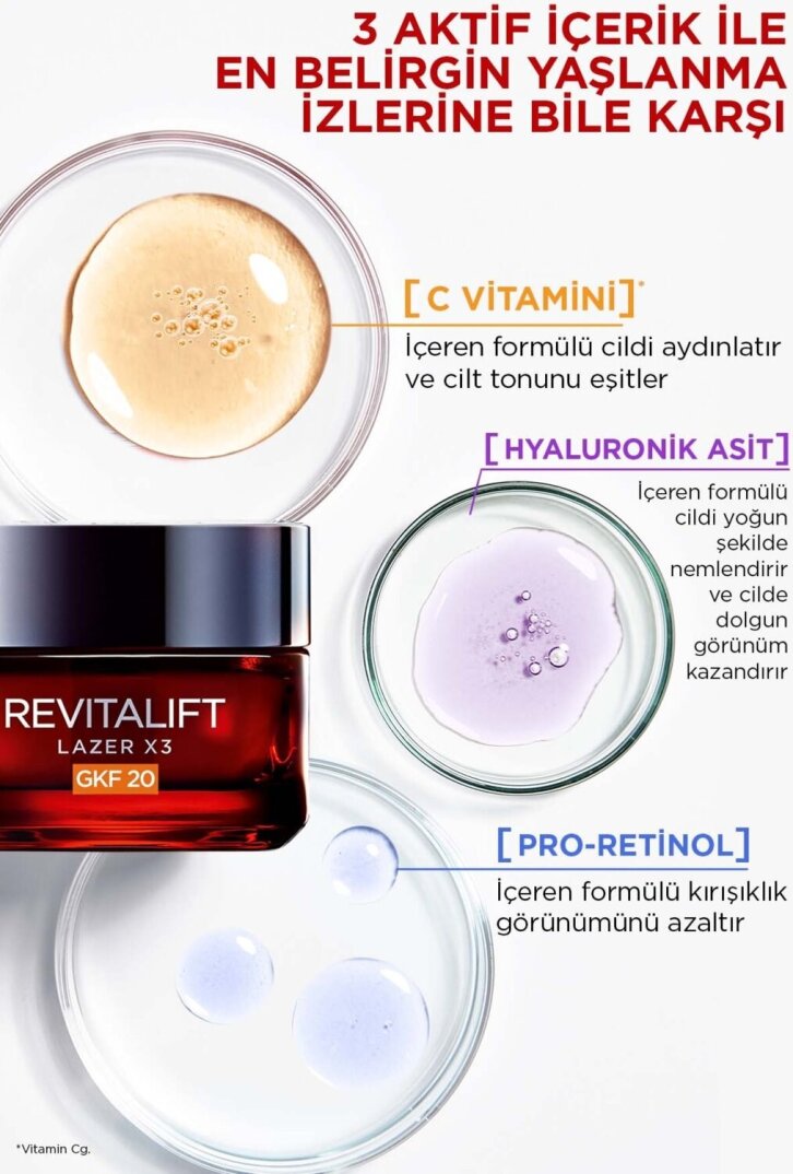 L'Oréal Paris Revitalift Lazer X3 Leke ve Bakım GKF20 - 5