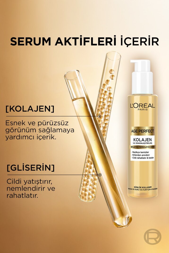 L'Oreal Paris Age Perfect Kolajen İle Zenginleştirilmiş Besleyici Temizleyici Krem - 3