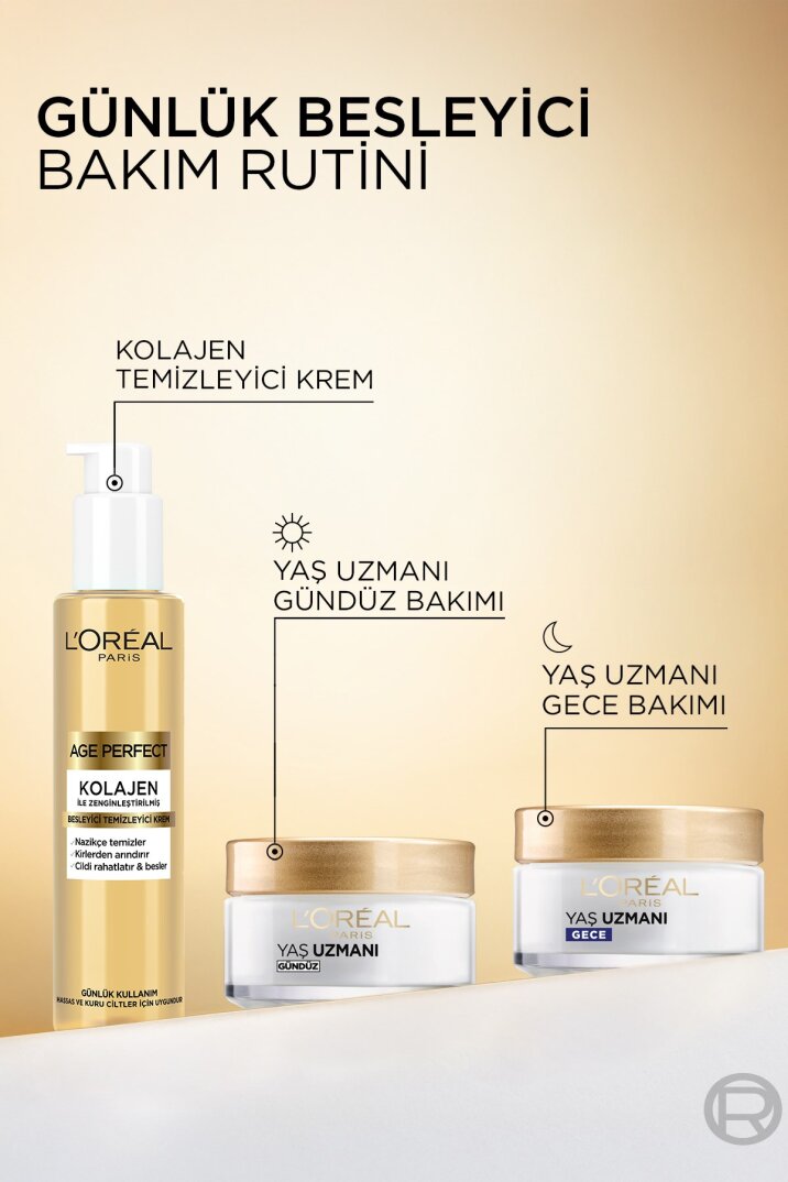 L'Oreal Paris Age Perfect Kolajen İle Zenginleştirilmiş Besleyici Temizleyici Krem - 5