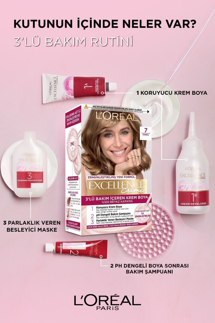 L'Oreal Paris Creme Saç Boyası 6.32 Altın Açık Kahve - 5