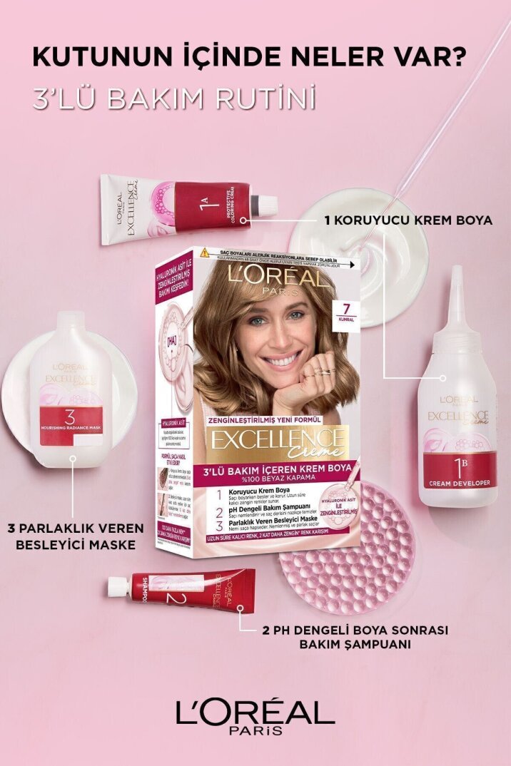 L'Oreal Paris Creme Saç Boyası 7.43 Sultan Bakırı - 5