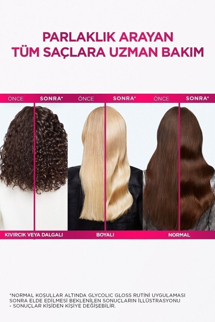 Loreal Paris Elseve Glycolic Gloss Mükemmel Parlaklık için Bakım Yapan Şampuan 200ml - 6