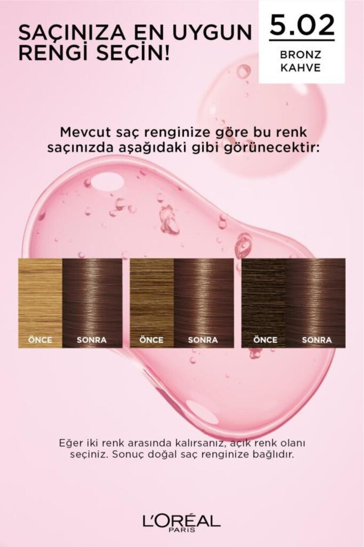 L'Oreal Paris Excellence Creme Saç Boyası 5.02 Bronz Kahve - 6