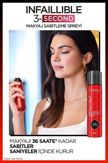L'Oreal Paris Infaillible 3-Second Makyaj Sabitleme Spreyi – Setting Spray - 2
