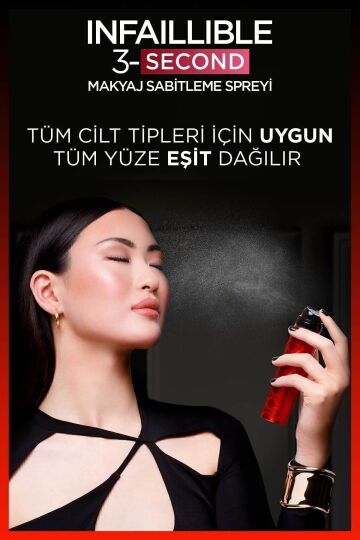 L'Oreal Paris Infaillible 3-Second Makyaj Sabitleme Spreyi – Setting Spray - 3
