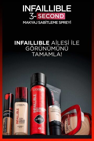 L'Oreal Paris Infaillible 3-Second Makyaj Sabitleme Spreyi – Setting Spray - 6