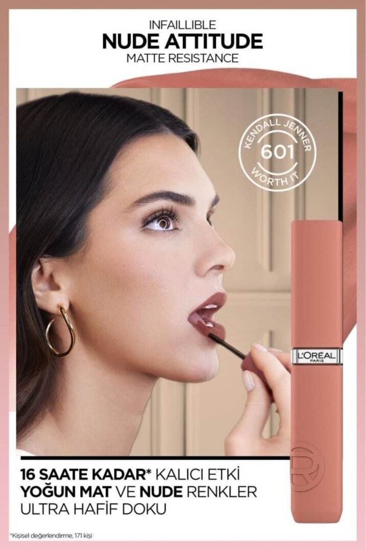 L'oreal Paris Infaillible Matte Resistance Likit Mat Ruj - 601 Worth It - 3