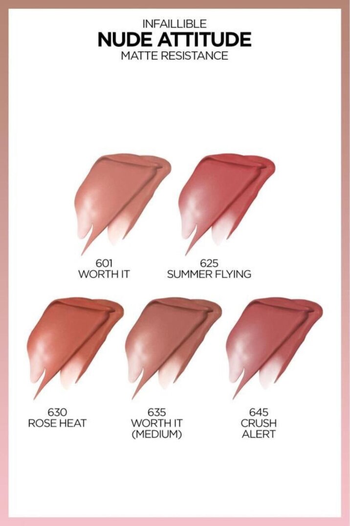 L'oreal Paris Infaillible Matte Resistance Likit Mat Ruj - 630 Rose Heat - 6