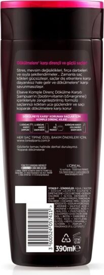 Loreal Paris L'oréal Paris Elseve Komple Direnç Dökülme Karşıtı Şampuan 390 ml - 2