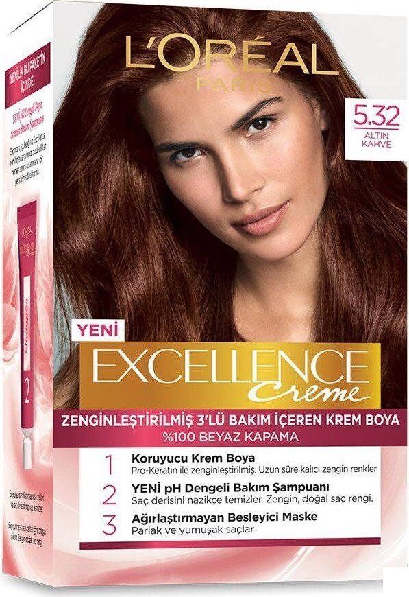 Loreal Paris Loreal Excellence Creme 5.32 Altın Kahve - 1