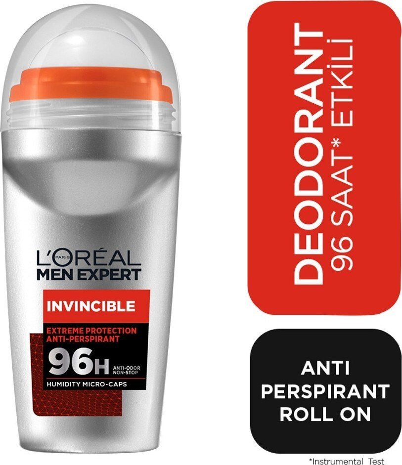 Loreal Paris Men Invincible Roll-On 50 Ml - 1