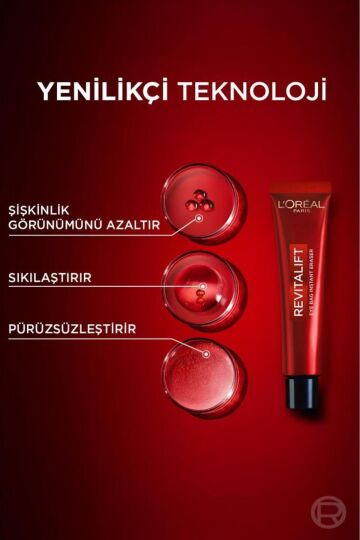 L'Oreal Paris Revitalift Lazer Eyebag Instant Eraser Göz Altı Torba Görünümüne Karşı Göz Kremi 15ml - 3