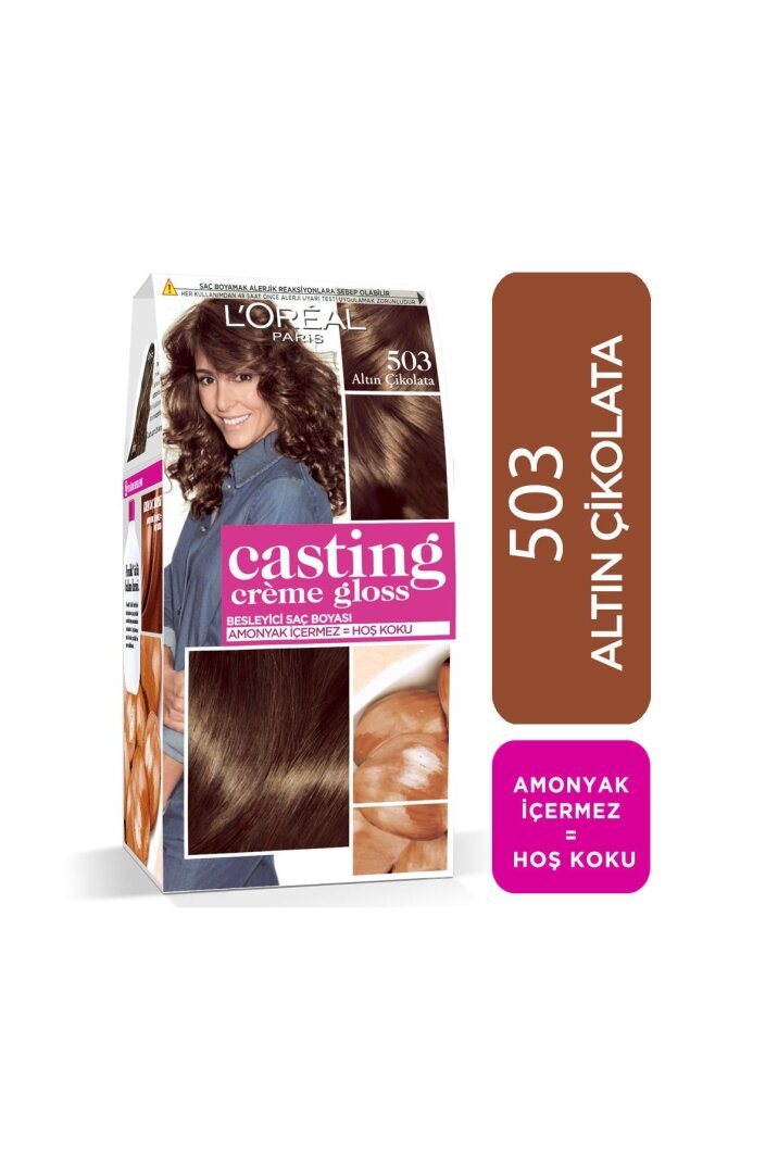 L'Oreal Paris Saç Boyası - Casting Creme Gloss 503 Altın Çikolata 3600523302857 - 1