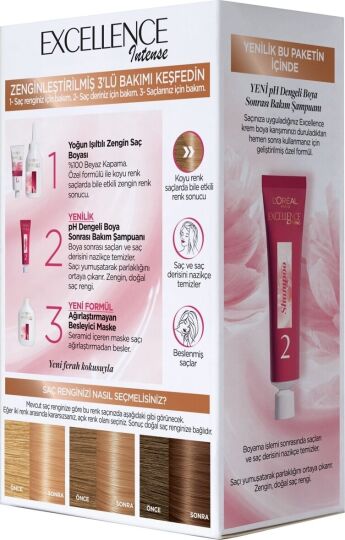 Loreal Paris Saç Boyası - Excellence Intense 8.34 Zengin Sıcak Sarı - 3