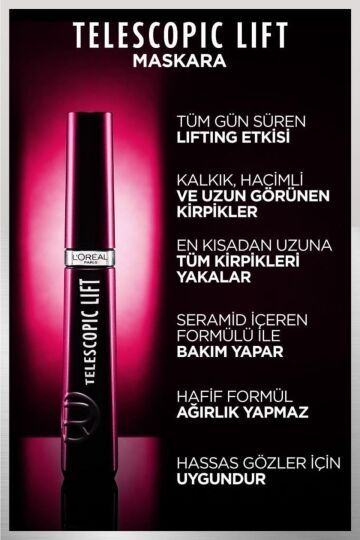 L'Oreal Paris Telescopic Lift Maskara 9.9 Ml - 7