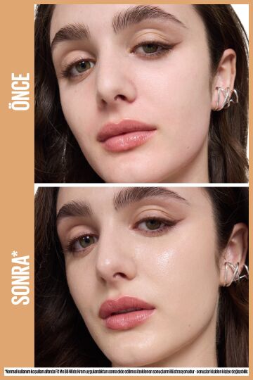 Maybelline New York Fit Me 10 No Nude Cilt Bakımı Etkili Nemlendirici Spf50 Bb Krem - Soğuk Açık Ton - 3