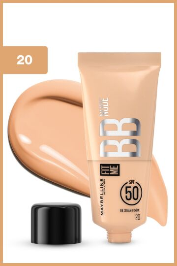 Maybelline New York Fit Me 20 No Nude Cilt Bakımı Etkili Nemlendirici Spf50 Bb Krem - Sıcak Açık Ton - 2