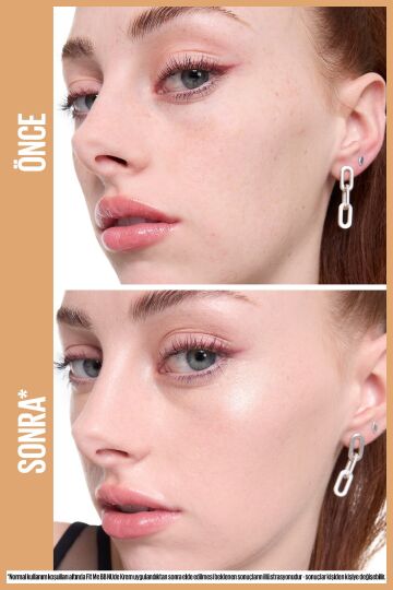 Maybelline New York Fit Me 20 No Nude Cilt Bakımı Etkili Nemlendirici Spf50 Bb Krem - Sıcak Açık Ton - 3