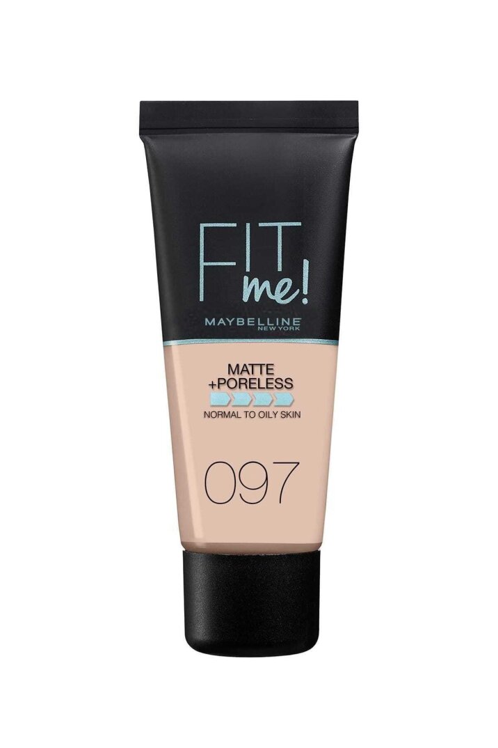 Maybelline New York Fit Me Mat Fondöten - Fit Me Matte + Poreless Foundation 97 Natural Porcelain - 1