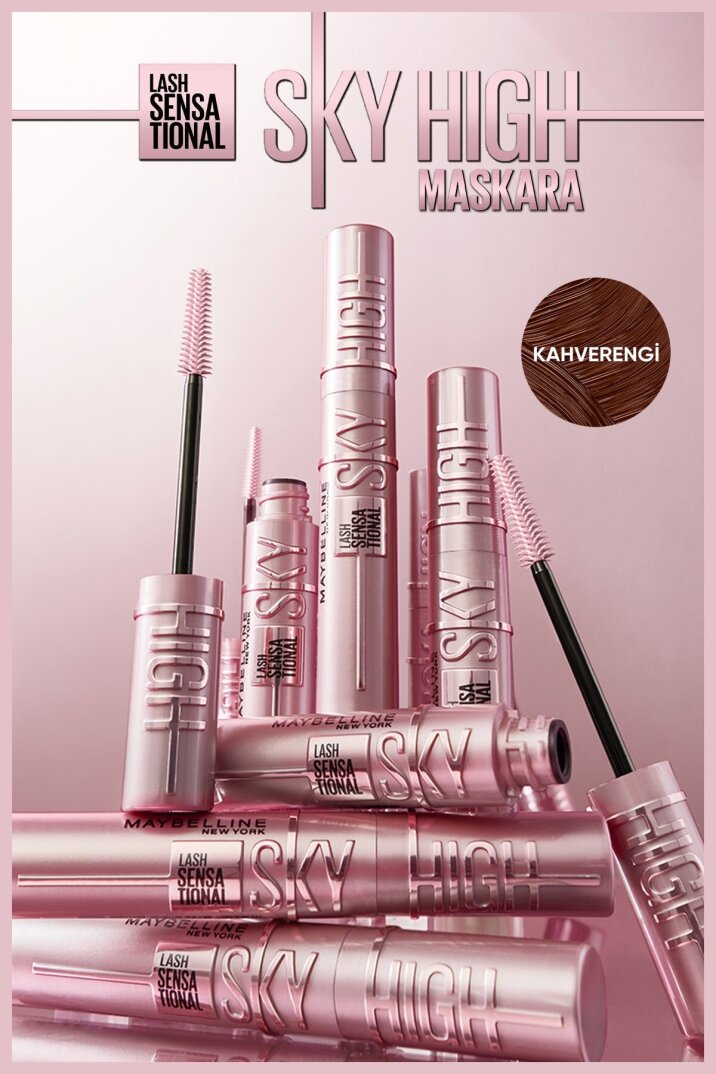 Maybelline New York Lash Sensational Sky High Kahverengi Maskara - 2