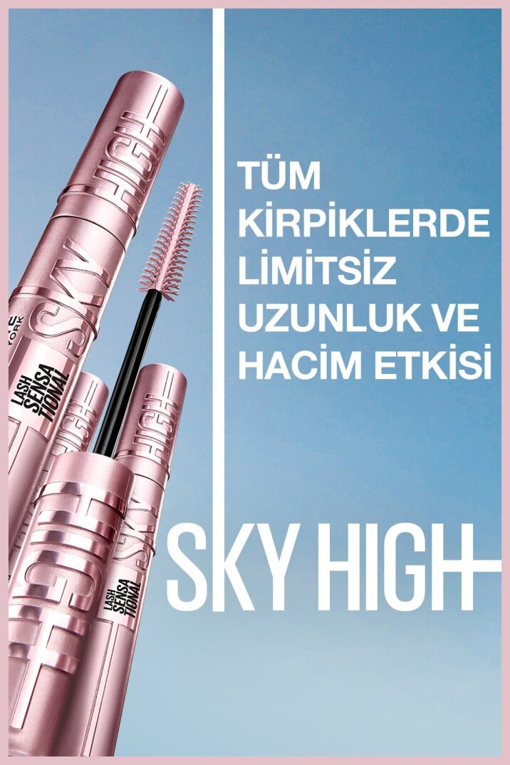 Maybelline New York Lash Sensational Sky High Kahverengi Maskara - 3