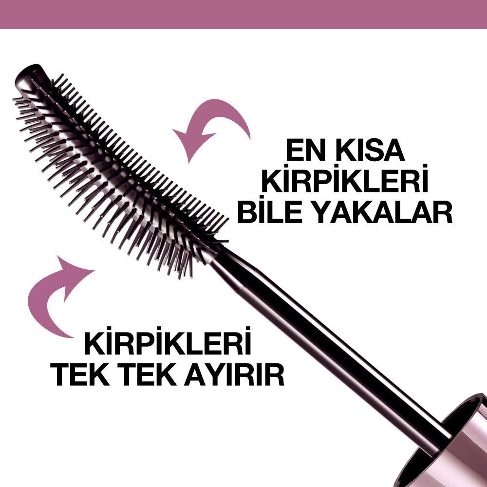Maybelline New York Lash Sensational Yelpaze Etkili Suya Dayanıklı Siyah Maskara, 9.4 ml - 4