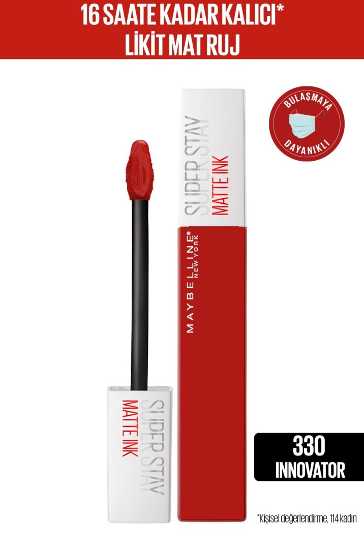 Maybelline New York  Stay Matte Ink Likit Mat Ruj - 330 Innovator- Kırmızı - 2