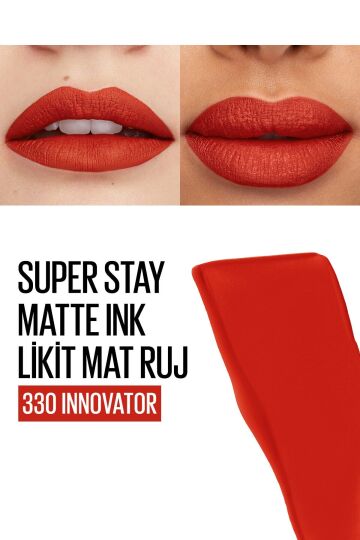 Maybelline New York  Stay Matte Ink Likit Mat Ruj - 330 Innovator- Kırmızı - 4