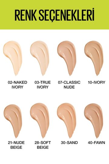 Maybelline New York Super Stay Active Wear Fondöten No:21 Nude Beige - 4