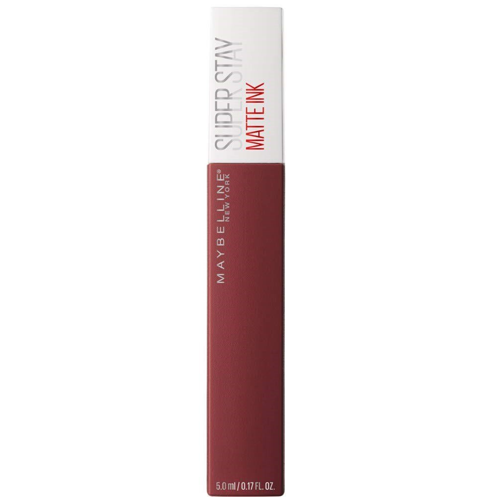 Maybelline New York Super Stay Matte Ink Likit Mat Ruj, 50 Voyager, Bordo, 5 ml - 1