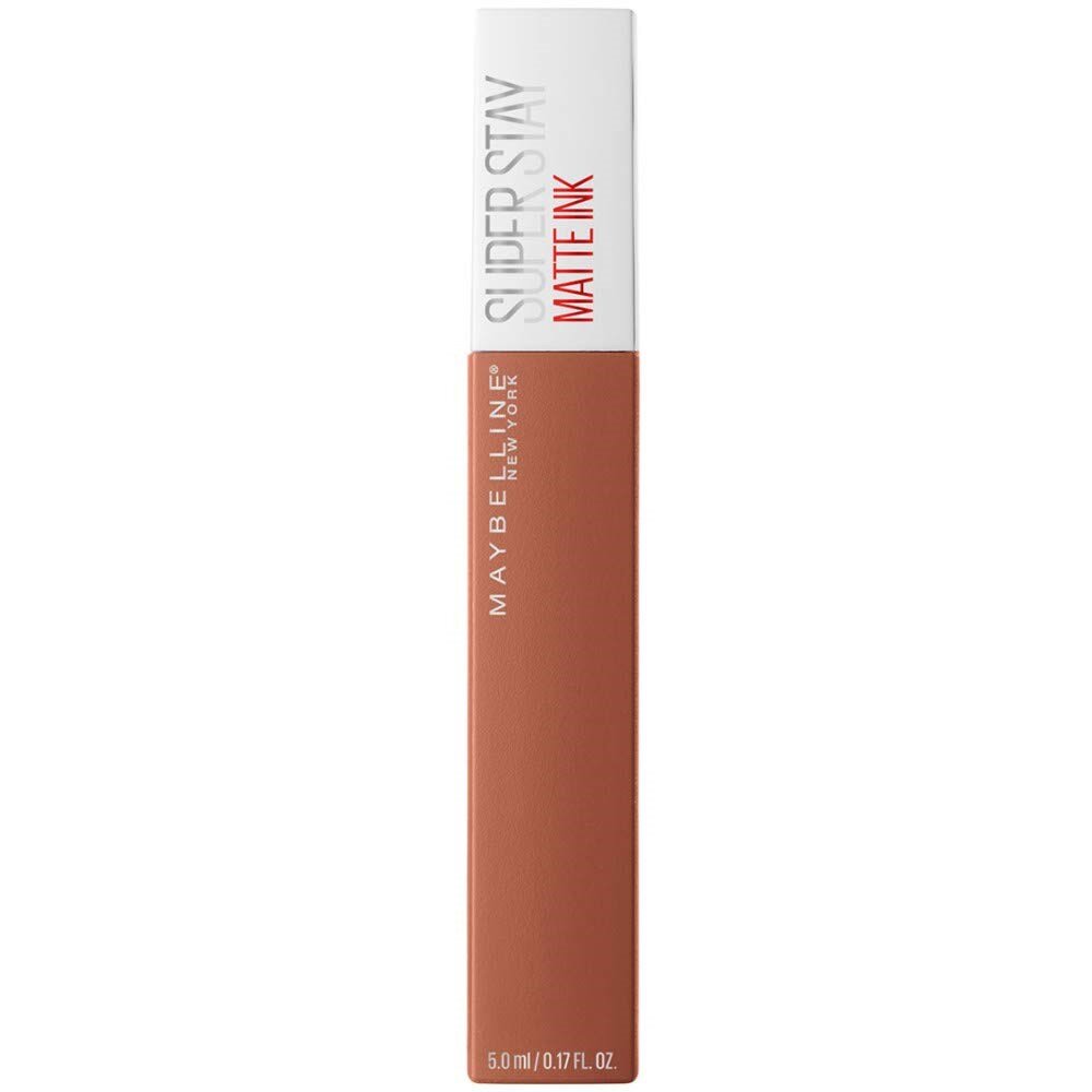 Maybelline New York Super Stay Matte Ink Likit Mat Ruj, 75 Fighter, Kahverengi, 5 ml - 1