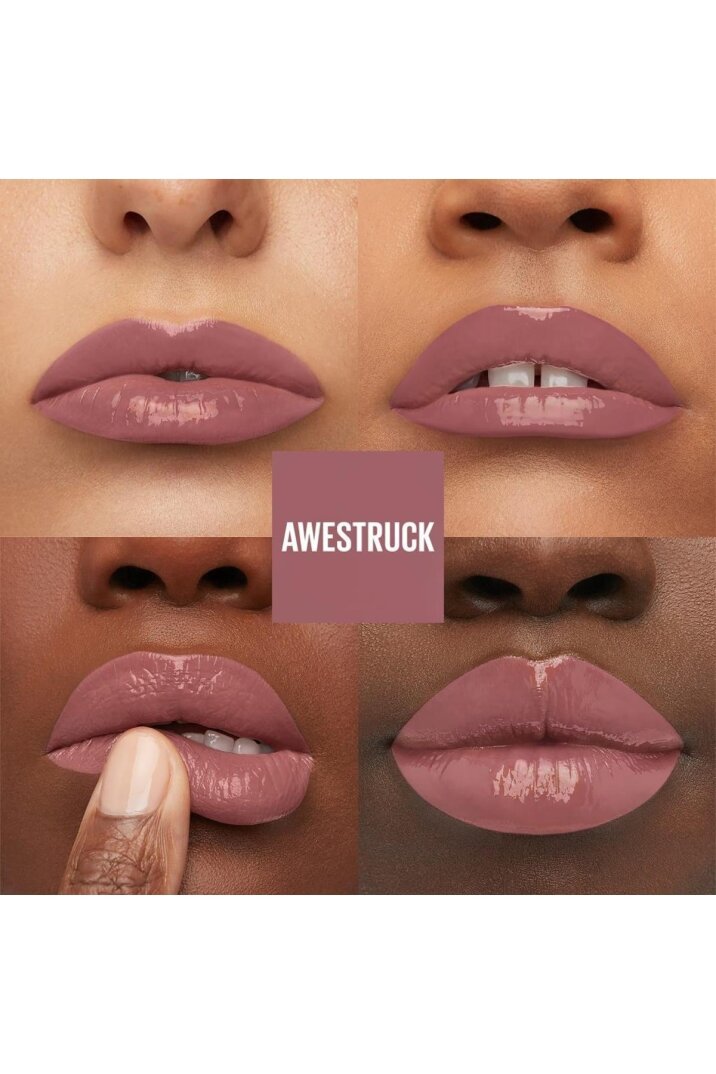 Maybelline New York Super Stay Vinyl Ink Uzun Süre Kalıcı Likit Parlak Ruj 110 Awestruck - 1