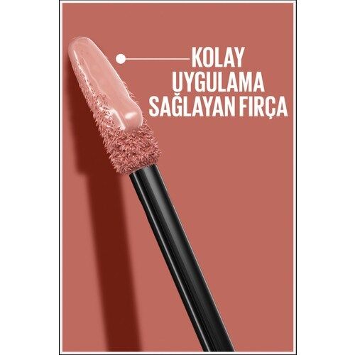 Maybelline New York Super Stay Vinyl Ink Uzun Süre Kalıcı Likit Parlak Ruj 115 Peppy - 2