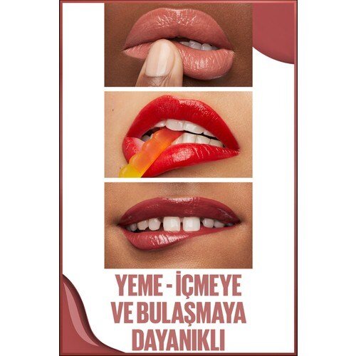 Maybelline New York Super Stay Vinyl Ink Uzun Süre Kalıcı Likit Parlak Ruj 115 Peppy - 4