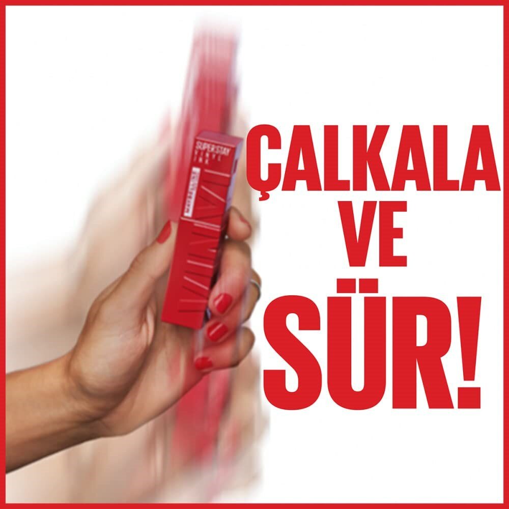 Maybelline New York Super Stay Vinyl Ink Uzun Süre Kalıcı Likit Parlak Ruj 30 Unrivaled - 3