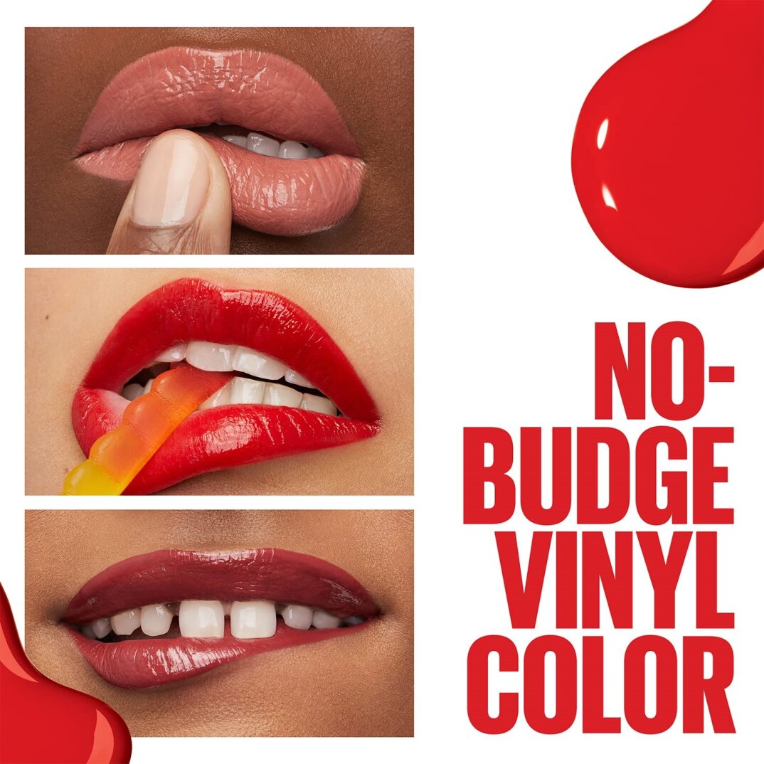 Maybelline New York Super Stay Vinyl Ink Uzun Süre Kalıcı Likit Parlak Ruj 35 Cheeky - 7