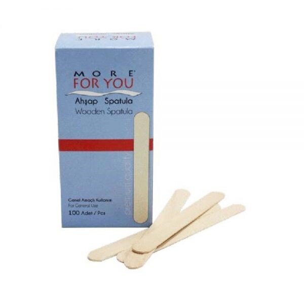 More For You Ahşap Ağda Spatulası 100 Adet - 2