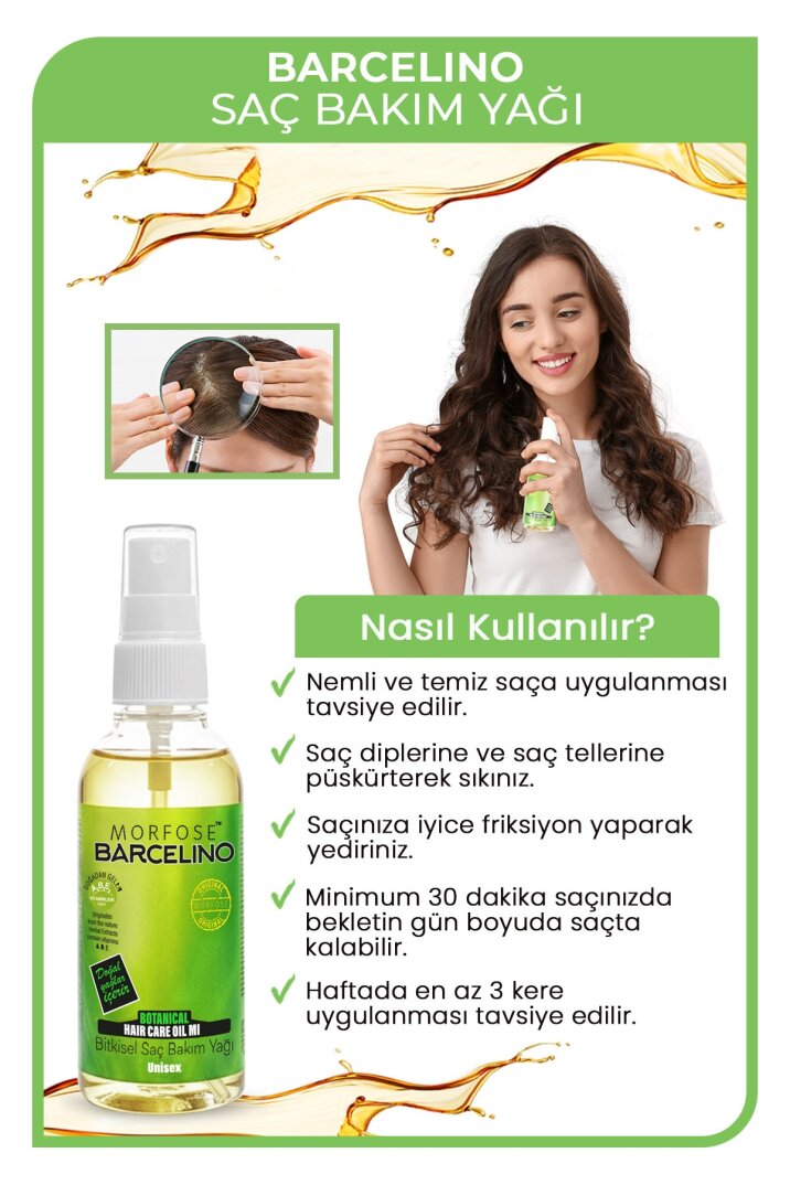 morfose Barcelino Saç Bakım Yağı 150 ml - 3