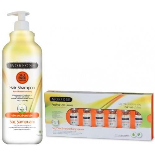 Morfose Birkisel Tuzsuz Şampuan 1000 ml + Saç Dökülmesine Karşı Serum - 1