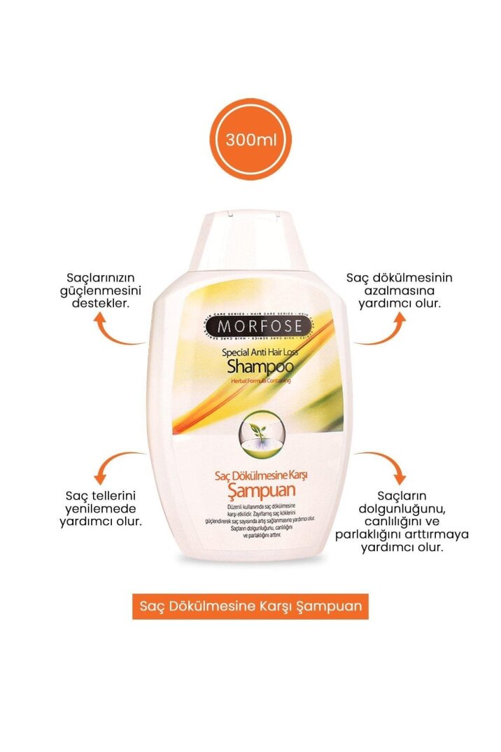 Morfose Bitkisel Şampuan 300 Ml.(saç Dök.karşı) 1 Paket (1 X 1 Adet) - 2