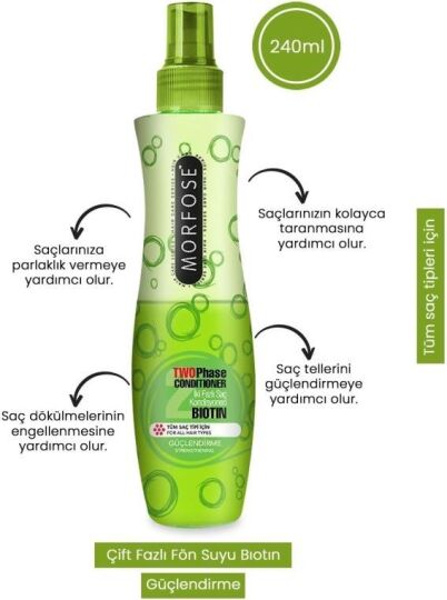 Morfose Çift Fazlı Fön Suyu Biotin 240 ml - 2