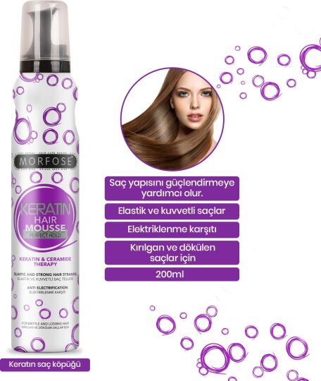 Morfose Keratin Saç Köpüğü 200 Ml - 2